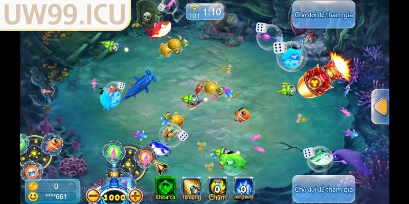 Sinh vật biển trong game Chúa Tể Đại Dương UW99