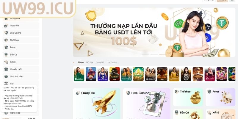 Những chú ý để login tài khoản UW99  an toàn
