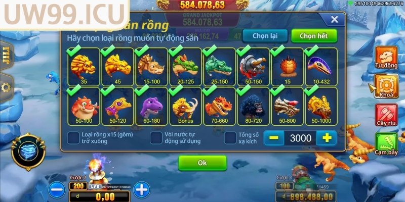 Hệ thống boss trong Dinosaur Tycoon II UW99