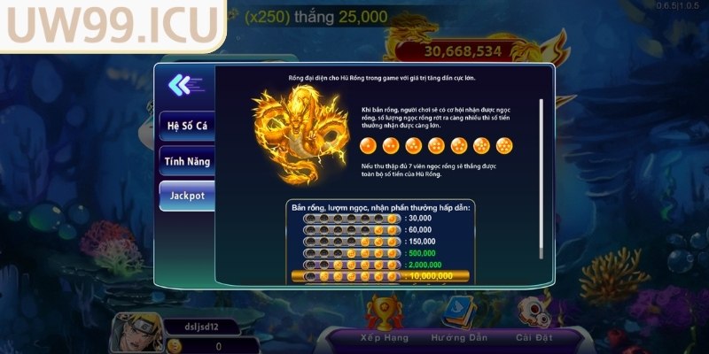 Vũ khí chơi bắn cá Quay Đèn Kéo Quân UW99 